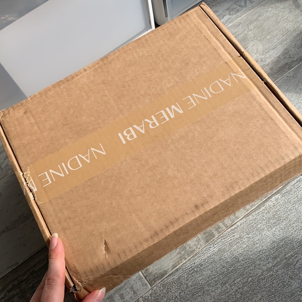 Nadine MERABI Logo Primted Packaging Cardboard Box